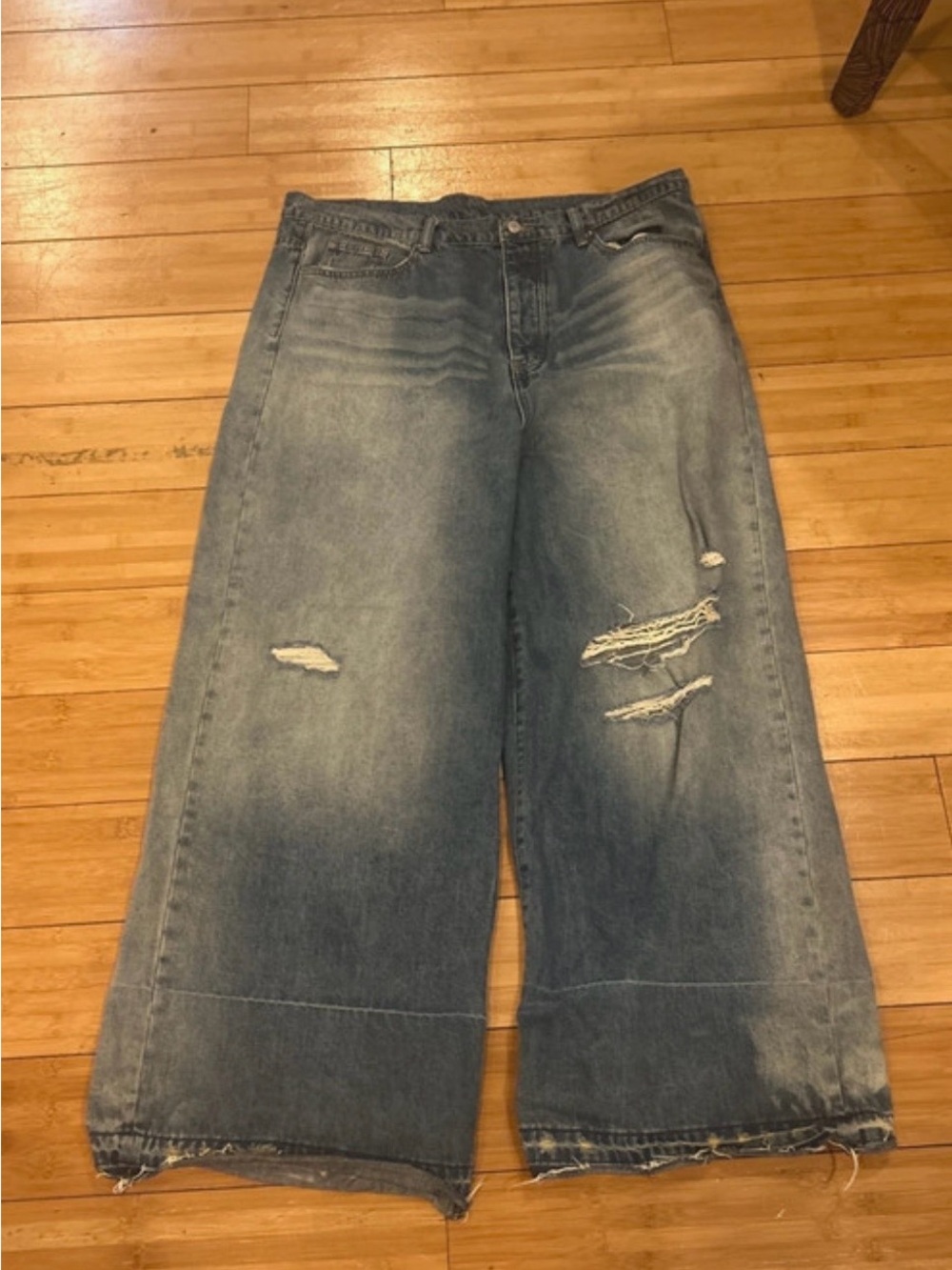 Baggy Distressed men Jeans - Light Blue
